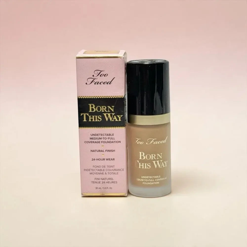 Too Faced Born This Way Natural Finish 24 Hour Foundation 1 oz Shade- Sand